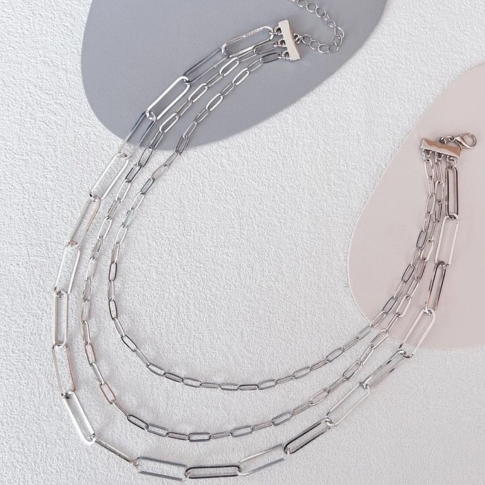 Silver Layered Necklace